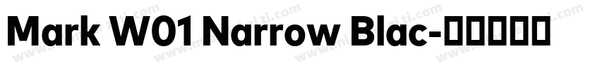 Mark W01 Narrow Blac字体转换